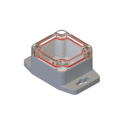 RBF22P04C10G by Serpac - BOX PLAS GRY/CLR 2.050""LX1.97""W