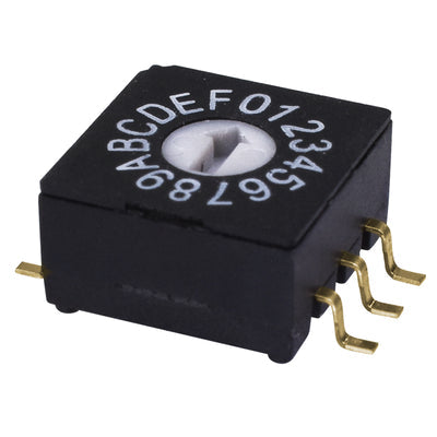 RDS-16S-1055-SMT-TR by CUI Devices - ROTARY DIP SWITCH, 10 X 10 X 5.5