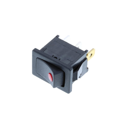 RF2-1A-DC-2-RL by Switch Components - ROCKER SWITCH OFF-ON RED LEDDC