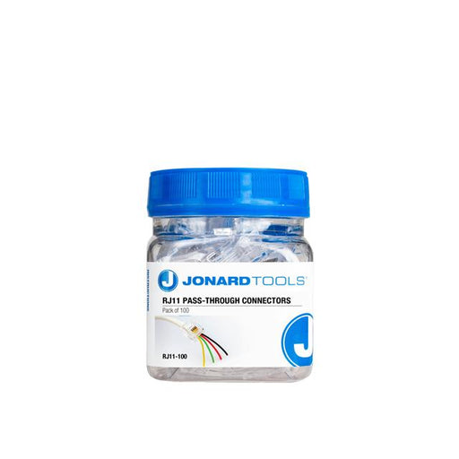 RJ-11-100 by Jonard Tools - RJ11 PASS THROUGH CONNECTORS