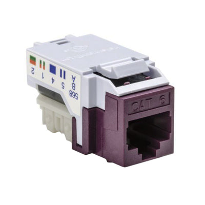 RJ45FC6-VIO by HellermannTyton - INSERT RJ45 JACK TO IDC CONN