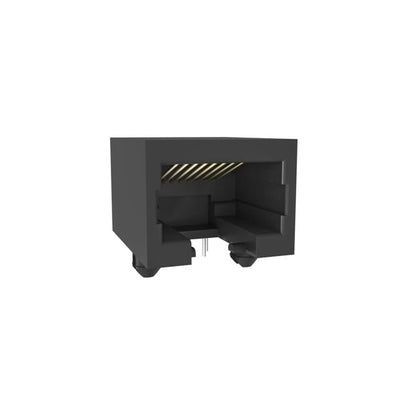 RJE05188051C by Amphenol ICC (Commercial Products) - SINGLE PORT, 8P8C, R/A, UNSHIELD