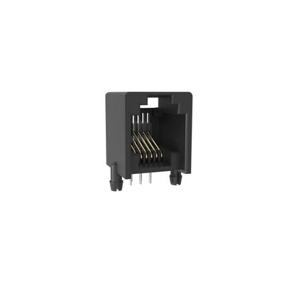 RJE291660014G by Amphenol ICC (Commercial Products) - SINGLE PORT, 6P6C, R/A, UNSHIELD