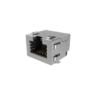 RJE3B1881401 by Amphenol ICC (Commercial Products) - 8P8C, RA, CAT6, SMT, SHIELD WITH