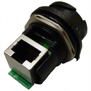 RJFRB71RA by Amphenol Socapex - CONNECTOR MOD COUPLER 8P8C TO 8P8C