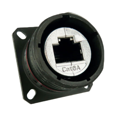 RJFTV6A7SA1G by Amphenol Socapex - RJ FIELD TV CAT6A JAM NUT RECEPT