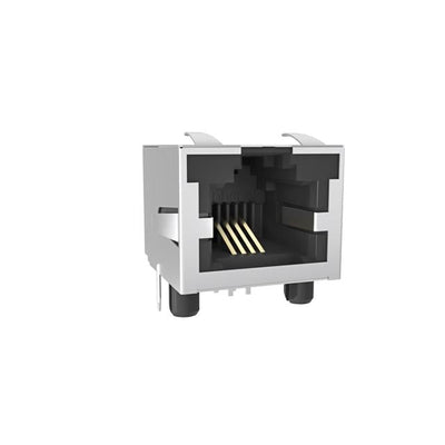 RJHSE7440 by Amphenol ICC (Commercial Products) - SINGLE PORT, 6P4C, R/A, SHIELDED