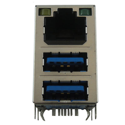 RJMG231022830ER by Amphenol ICC (Commercial Products) - CONNECTOR JACK 1PORT 1000 BASE-T PCB