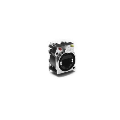 RJX8FB6HRYB by Amphenol Audio - CONNECTOR JACK 1PORT 10G BASE-T PCB