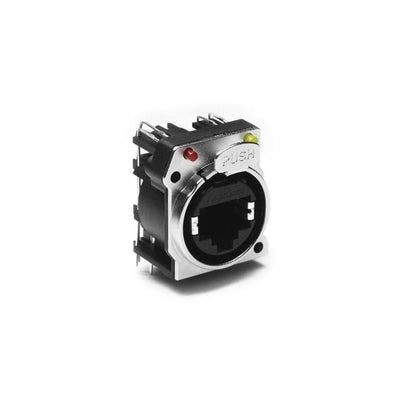 RJX8FB6HUUB by Amphenol Audio - CONNECTOR JACK 1PORT 10G BASE-T PCB