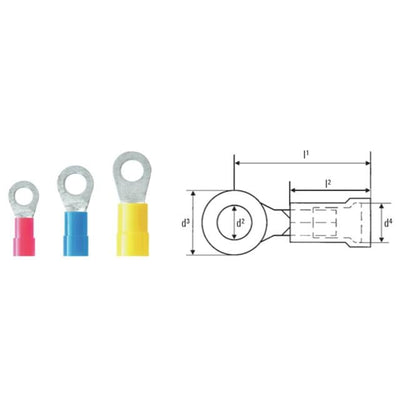 9200260000 by WeidmÃ¼ller - CONNECTOR RING CIRC M8 CRIMP