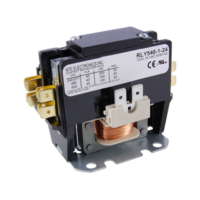 RLY540-1-24 by NTE Electronics, Inc - CONTACTOR 1P 40FLA 24V