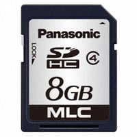 RP-SDP08GDG0 by Panasonic Electronic Components - MEMORY CARD SDHC 8GB CLASS 4 MLC