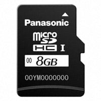 RP-SMKC08DA1 by Panasonic Electronic Components - MEM CARD MICROSD 8GB CLASS 2 MLC