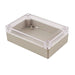 RP1125C by Hammond Manufacturing - BOX ABS GRY/CL 4.940""L X 3.370""W