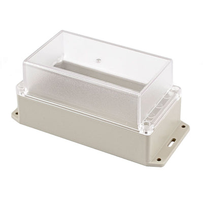 RP1185BFC by Hammond Manufacturing - BOX ABS GRY/CL 7.680""L X 3.470""W