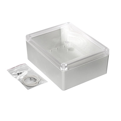 RP1285C by Hammond Manufacturing - BOX ABS GRY/CL 7.350""L X 5.784""W