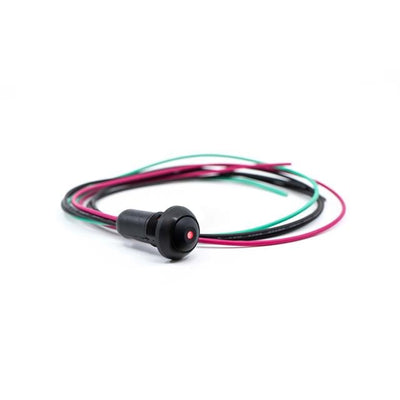 RP8100B2W1CEBLKBLKRED by E-Switch - SWITCH PB SPST-NO 0.125A 125V