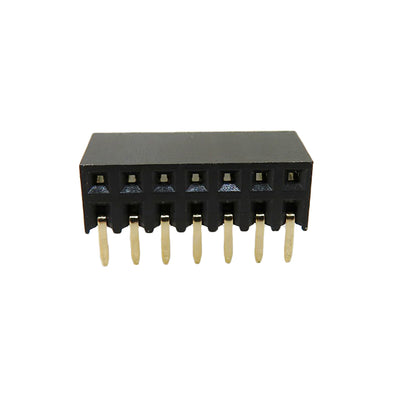 RS2BR-14-G by Adam Tech - RECEPTACLE STRIP 14P 2.54MM PITC