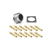 RT001412SKNH03-K by Amphenol Sine Systems Corp - CONNECTOR RECPT FMALE 12POS GOLD CRIMP