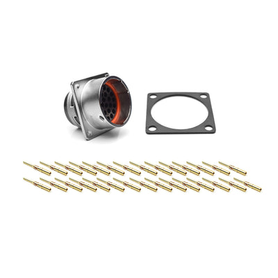 RT002028PKNH03-K by Amphenol Sine Systems Corp - CONNECTOR RECPT MALE 28POS GOLD CRIMP