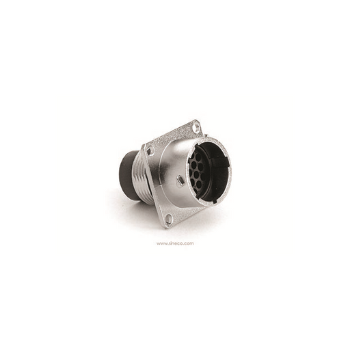 RT0W01419PNH03 by Amphenol Sine Systems Corp - SQUARE FLANGE RECEPTACLE, MALE W