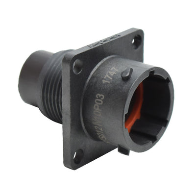 RTS012N10P03 by Amphenol Sine Systems Corp - CONNECTOR RECPT HSNG MALE 10POS PNL MT