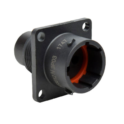 RTS012N3P03 by Amphenol Sine Systems Corp - CONNECTOR RECPT HSNG MALE 3POS PNL MNT