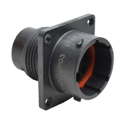 RTS014N12P03 by Amphenol Sine Systems Corp - CONNECTOR RECPT HSNG MALE 12POS PNL MT