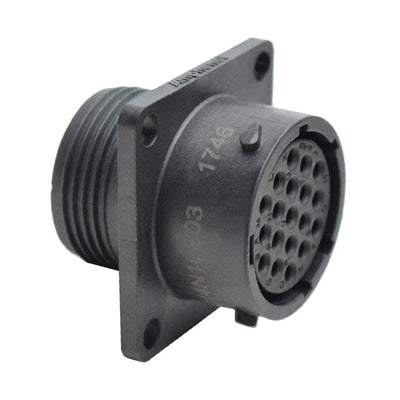 RTS014N19S03 by Amphenol Sine Systems Corp - CONNECTOR RECPT HSG FMALE 19POS PNL MT