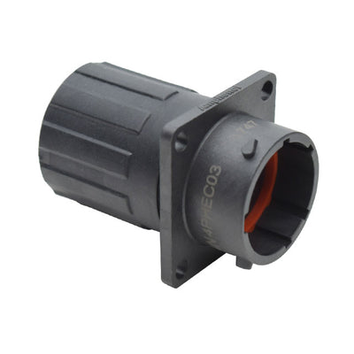 RTS014N4PHEC03 by Amphenol Sine Systems Corp - CONNECTOR RECPT HSNG MALE 4POS PNL MNT