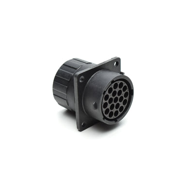 RTS016N19SHEC03 by Amphenol Sine Systems Corp - RECEPTACLE, SQUARE FLANGE, 19 PO