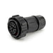 RTS6BS18N103S03-TW by Amphenol Sine Systems Corp - 13 (10+3 COAX)POSITIONS, PLUG, S