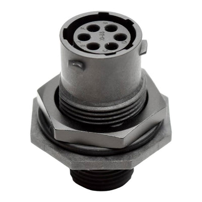 RTS710N6S03 by Amphenol Sine Systems Corp - CONNECTOR RECPT HSNG FMALE 6POS PNL MT