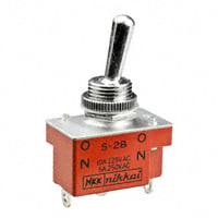 S2B by NKK Switches - SWITCH TOGGLE SPDT 5A 125V