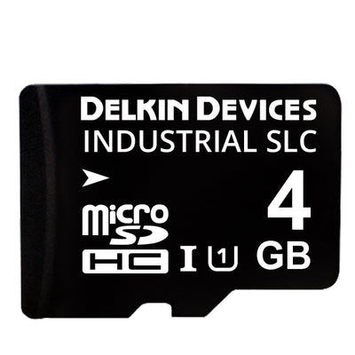 S304TLNJM-U1000-3 by Delkin Devices, Inc. - 4GB SLC MICROSD CARD I-TEMP (-40