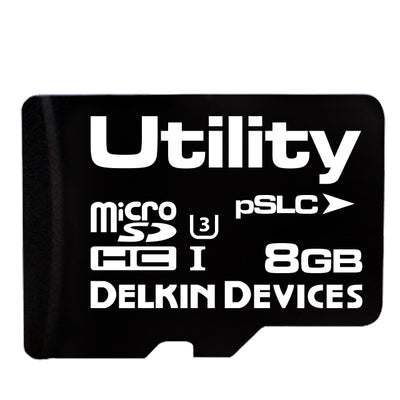 S408FQYJR-U3000-3 by Delkin Devices, Inc. - 8GB PSLC MICROSD CARD (-25C - +8