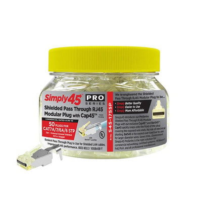 S45-1755P by Go Simply Connect - MODULAR PLUG 10G SHIELDED