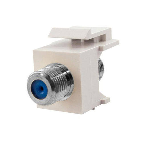S45-3209W by Go Simply Connect - F-CONNECTOR WHT KEYSTONE - 1EA/B