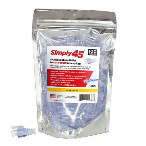 S45-B001 by Go Simply Connect - UNSHIELDED STRAIN RELIEF CAT5E