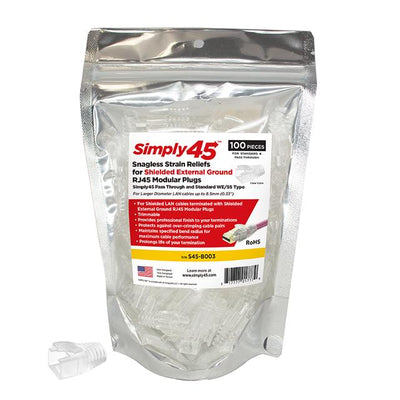 S45-B003 by Go Simply Connect - SHIELDED EXT GND STRAIN RELIEF