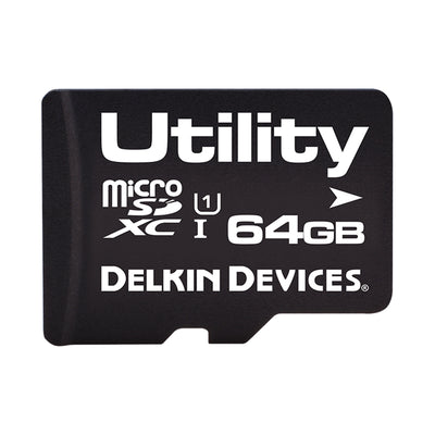 S464FQYFA-U1000-3 by Delkin Devices, Inc. - 64GB 3D MICROSD CARD (-25C - +85