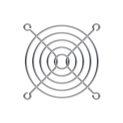 SC80-W6 by Gardtec Incorporated - 80MM FAN GUARD FLAT NICKELCHROME