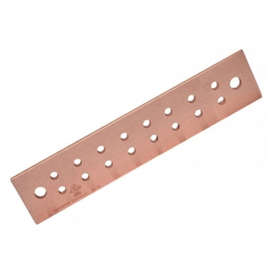 SCGB-1 by Wakefield-Vette - .25X2X10"" GROUND BAR 16 HOLES
