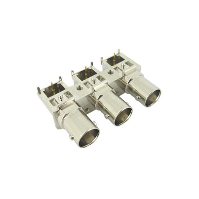 SCNBN-J1375-SOPMR by Suntsu Electronics, Inc. - CONNECTOR BNC 3 JACK R/A 75 OHM PCB