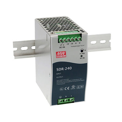 SDR-240-48 by MEAN WELL USA Inc. - AC/DC DIN RAIL SUPPLY 48V 240W