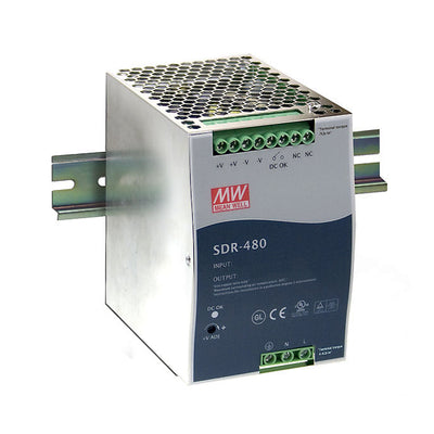 SDR-480-48 by MEAN WELL USA Inc. - AC/DC DIN RAIL SUPPLY 48V 480W