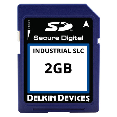 SE02TLNFX-1D000-3 by Delkin Devices, Inc. - 2GB SLC SD CARD I-TEMP (-40 + 85