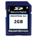 SE02TLNFX-1D000-3 by Delkin Devices, Inc. - 2GB SLC SD CARD I-TEMP (-40 + 85