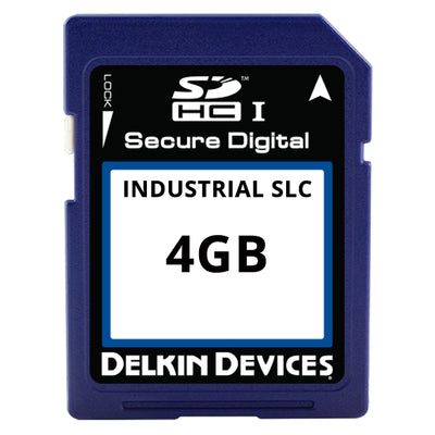 SE04TLNFX-1B000-3 by Delkin Devices, Inc. - 4GB SLC SD CARD I-TEMP (-40 + 85